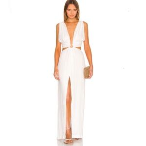 Just BEE Queen Sarah Sara Revolve Maxi Cut Out Dress Miami Resort Small